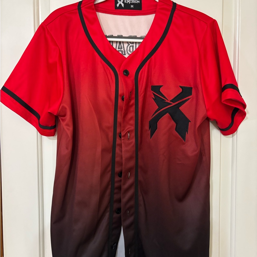 Red and Black Gradient Men's Shirt